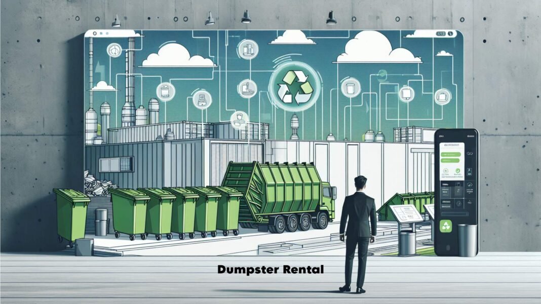Dumpster rental service with various dumpster sizes