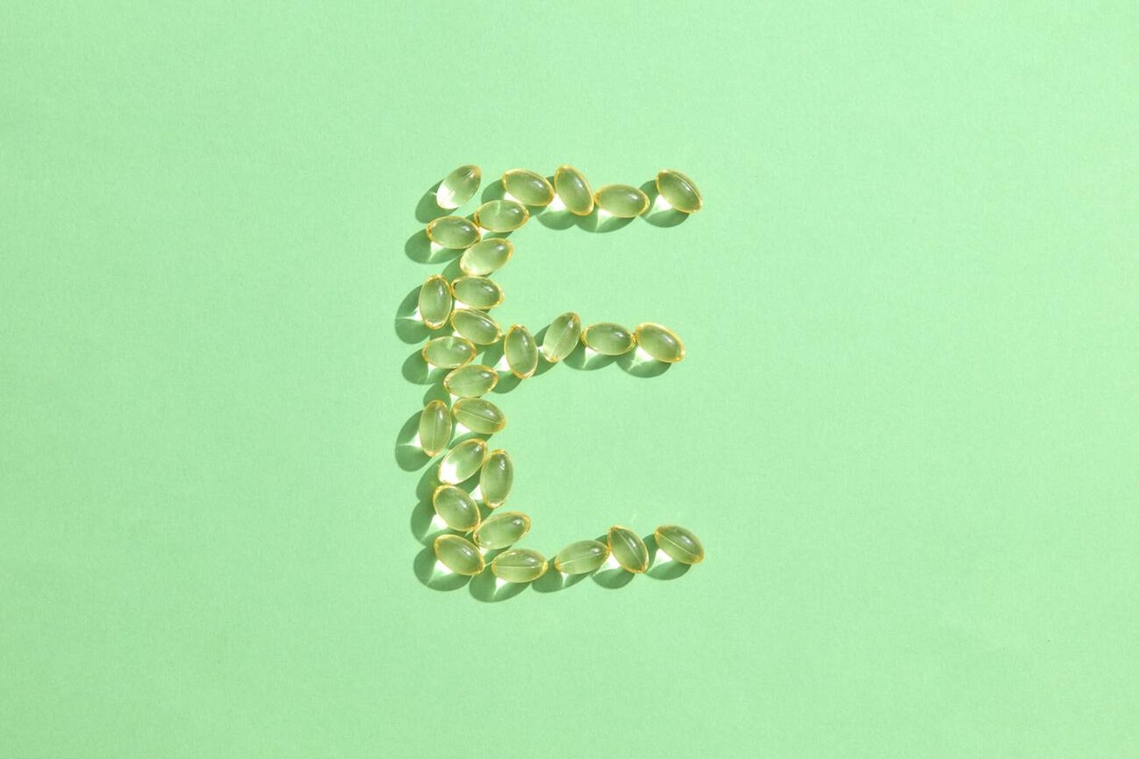 Vitamin E capsules